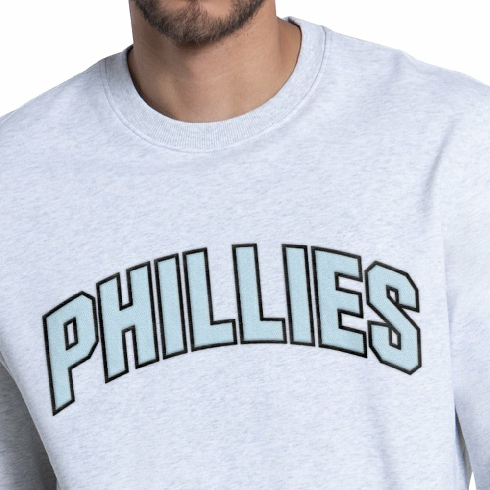 Philadelphia Phillies Starter Face of Ice Blue French Terry Sweatshirt - Gray Sweatshirts