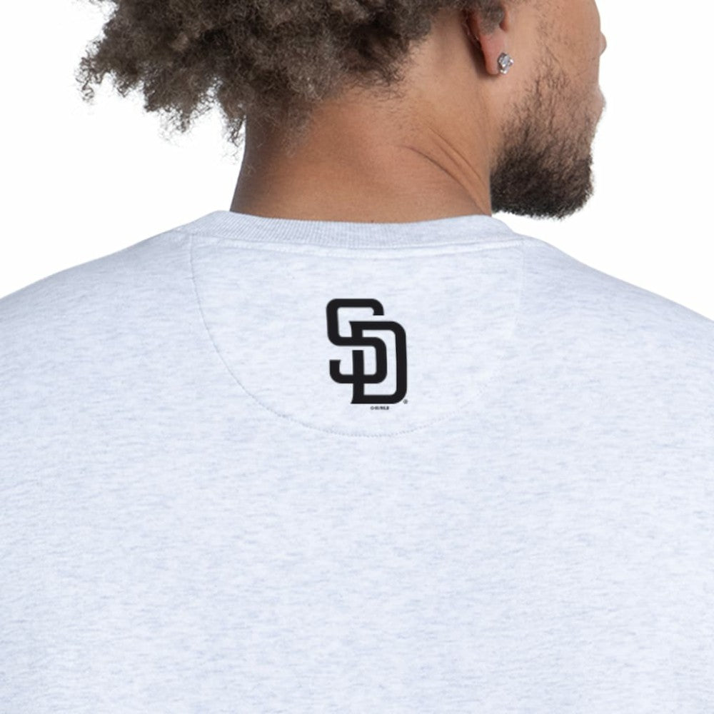 San Diego Padres Starter Face of Ice Blue French Terry Sweatshirt - Gray Sweatshirts