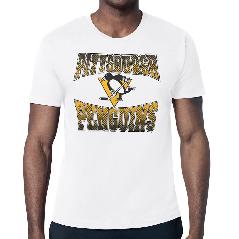 NHL Pittsburgh Penguins Starter Comic Style Team Graphic T-Shirt - White