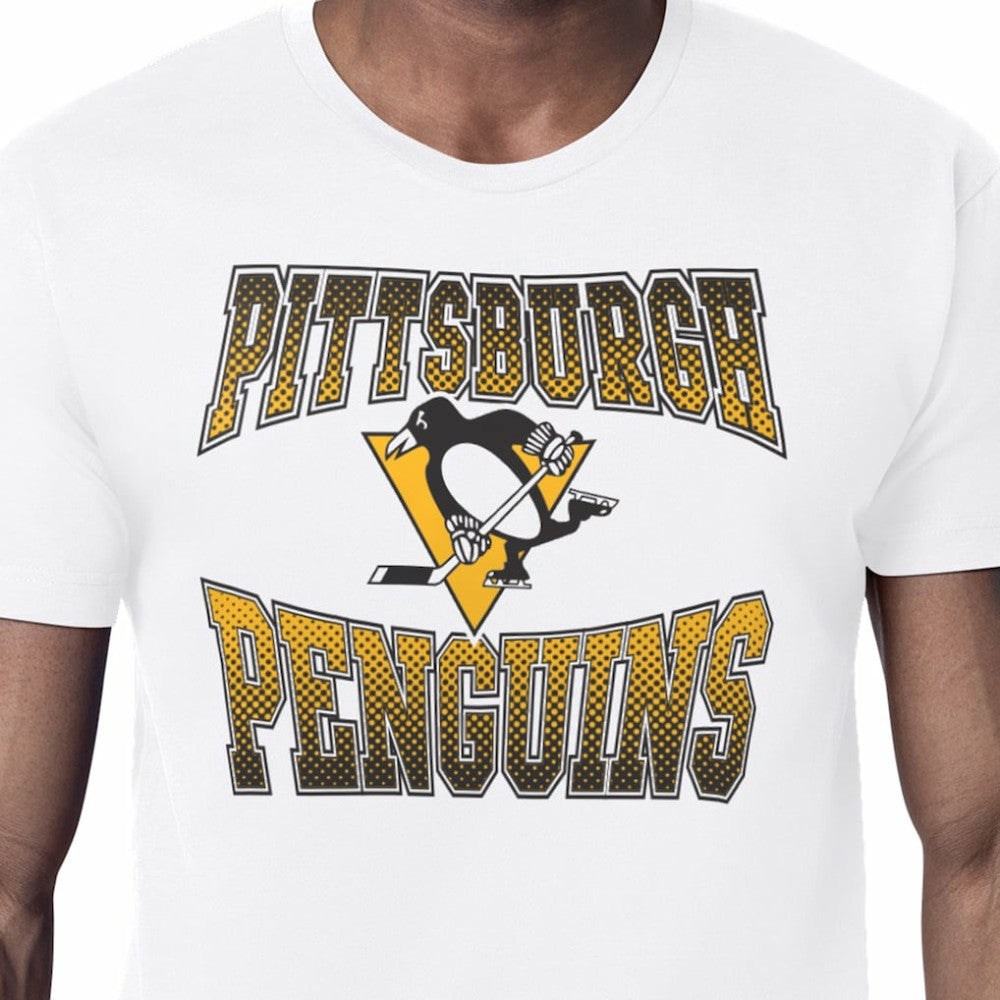 NHL Pittsburgh Penguins Starter Comic Style Team Graphic T-Shirt - White