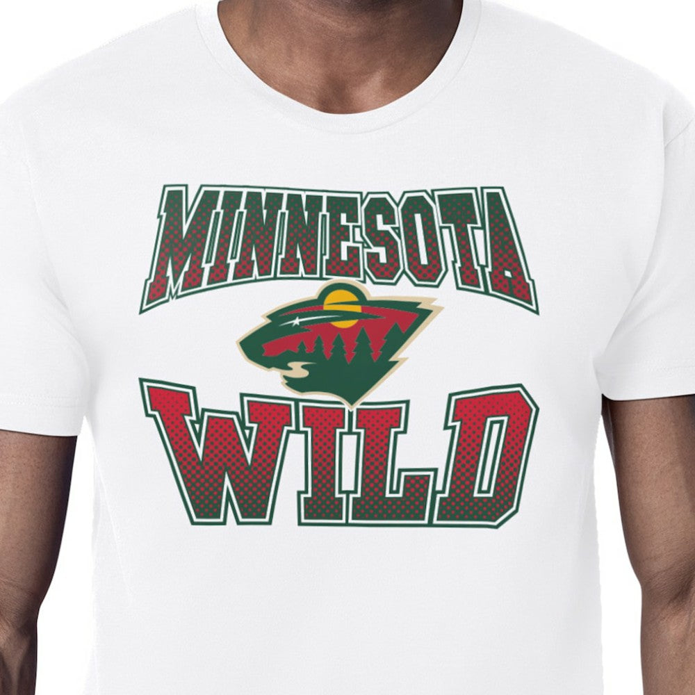 NHL Minnesota Wild Starter Comic Style Team Graphic T-Shirt - White
