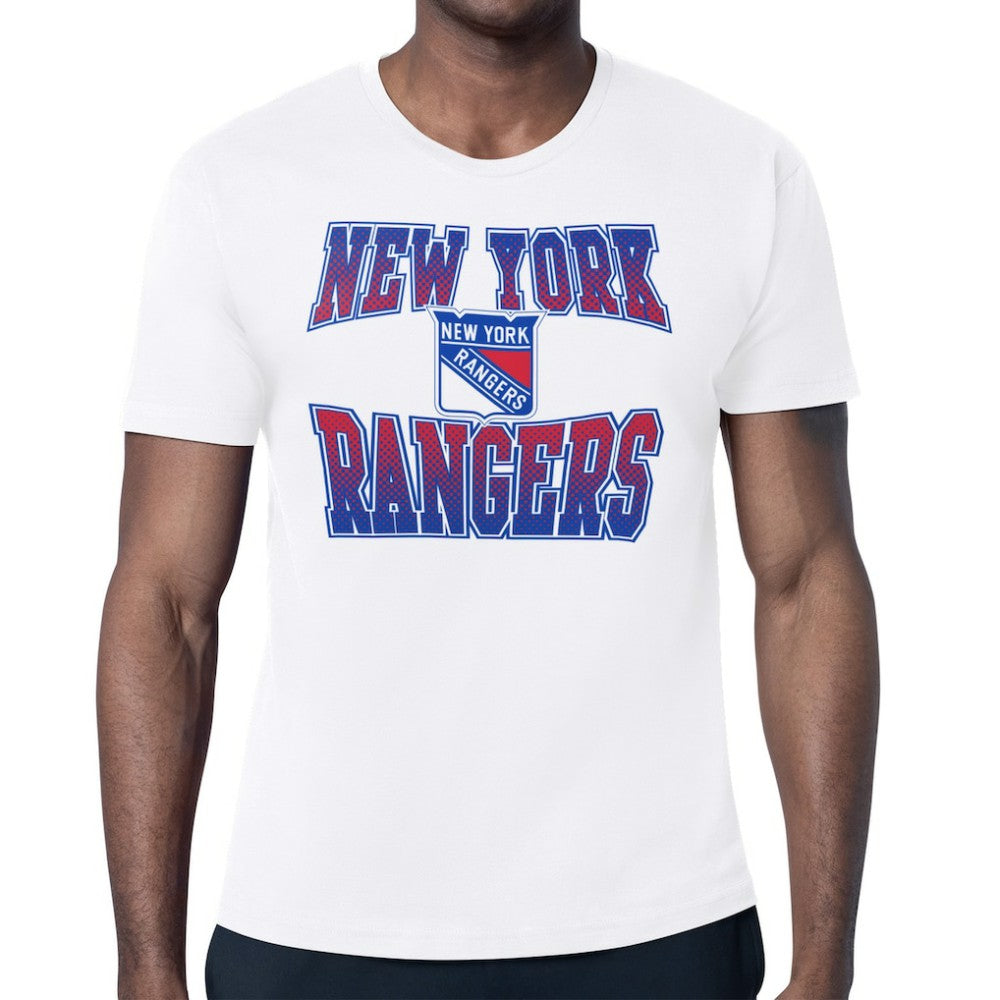 NHL New York Rangers Starter Comic Style Team Graphic T-Shirt - White