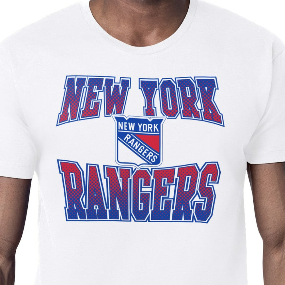 NHL New York Rangers Starter Comic Style Team Graphic T-Shirt - White