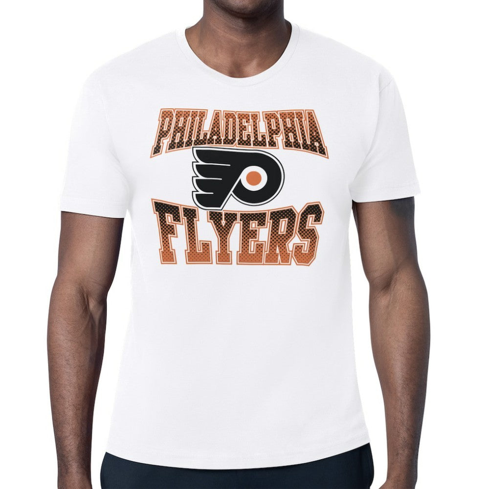 NHL Philadelphia Flyers Starter Comic Style Team Graphic T-Shirt - White