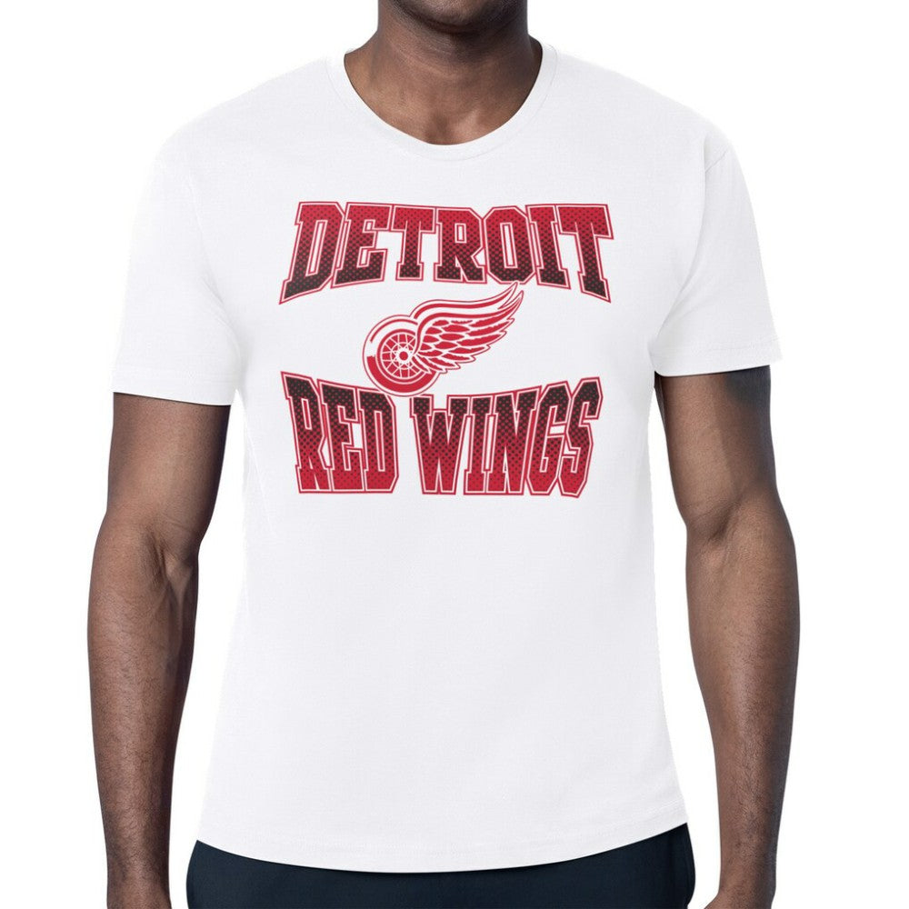 NHL Detroit Red Wings Starter Comic Style Team Graphic T-Shirt - White
