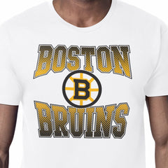 NHL Boston Bruins Starter Comic Style Team Graphic T-Shirt - White