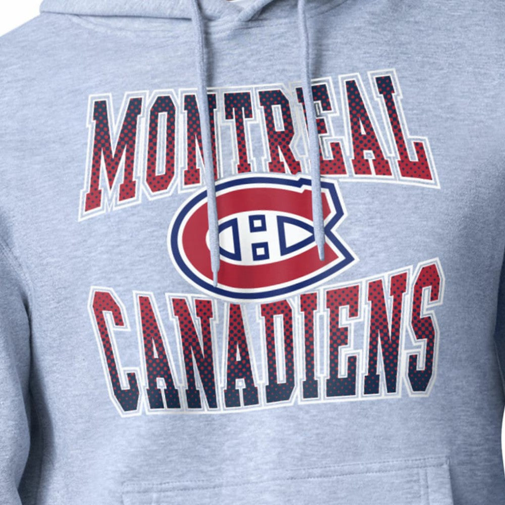 NHL Montreal Canadiens Starter Comic Style Team Graphic Hoodie - Gray