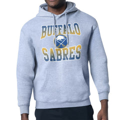 NHL Buffalo Sabres Starter Comic Style Team Graphic Hoodie - Gray