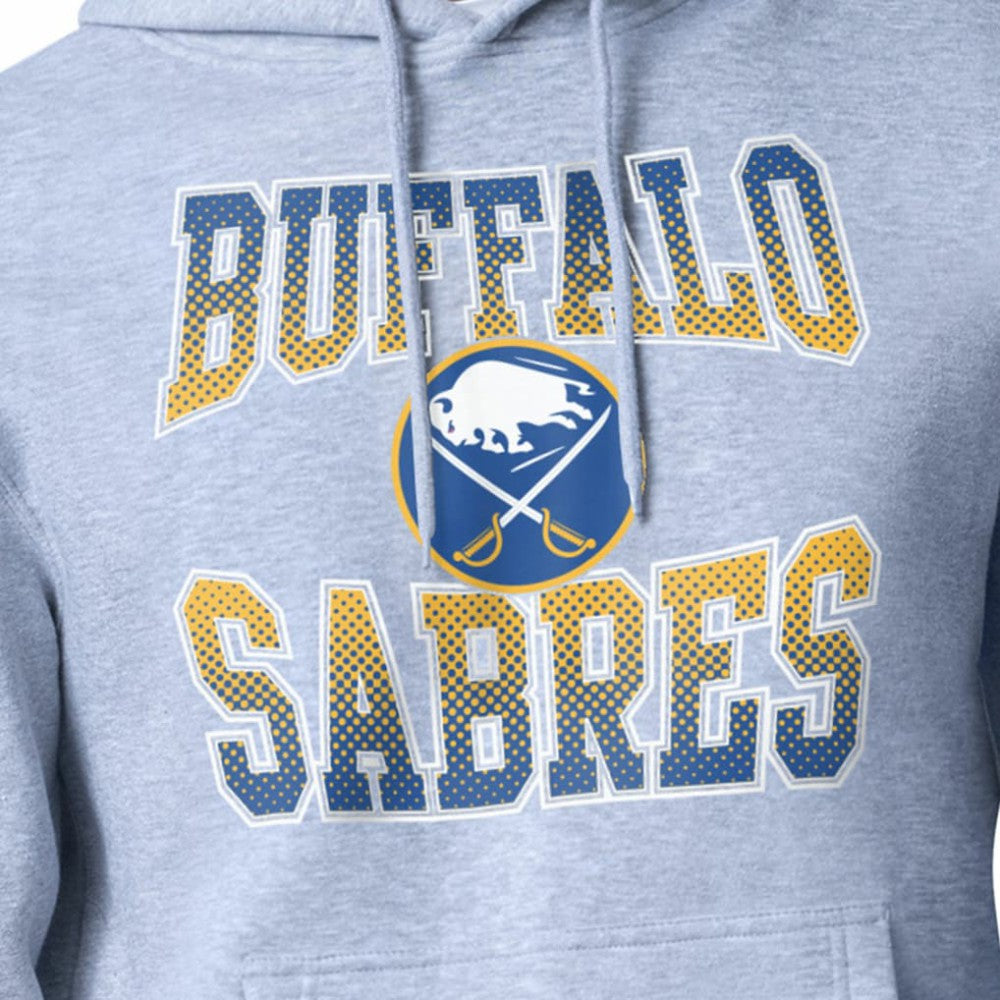 NHL Buffalo Sabres Starter Comic Style Team Graphic Hoodie - Gray