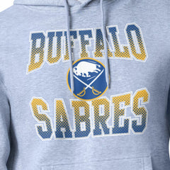 NHL Buffalo Sabres Starter Comic Style Team Graphic Hoodie - Gray
