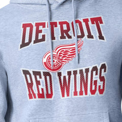 NHL Detroit Red Wings Starter Comic Style Team Graphic Hoodie - Gray