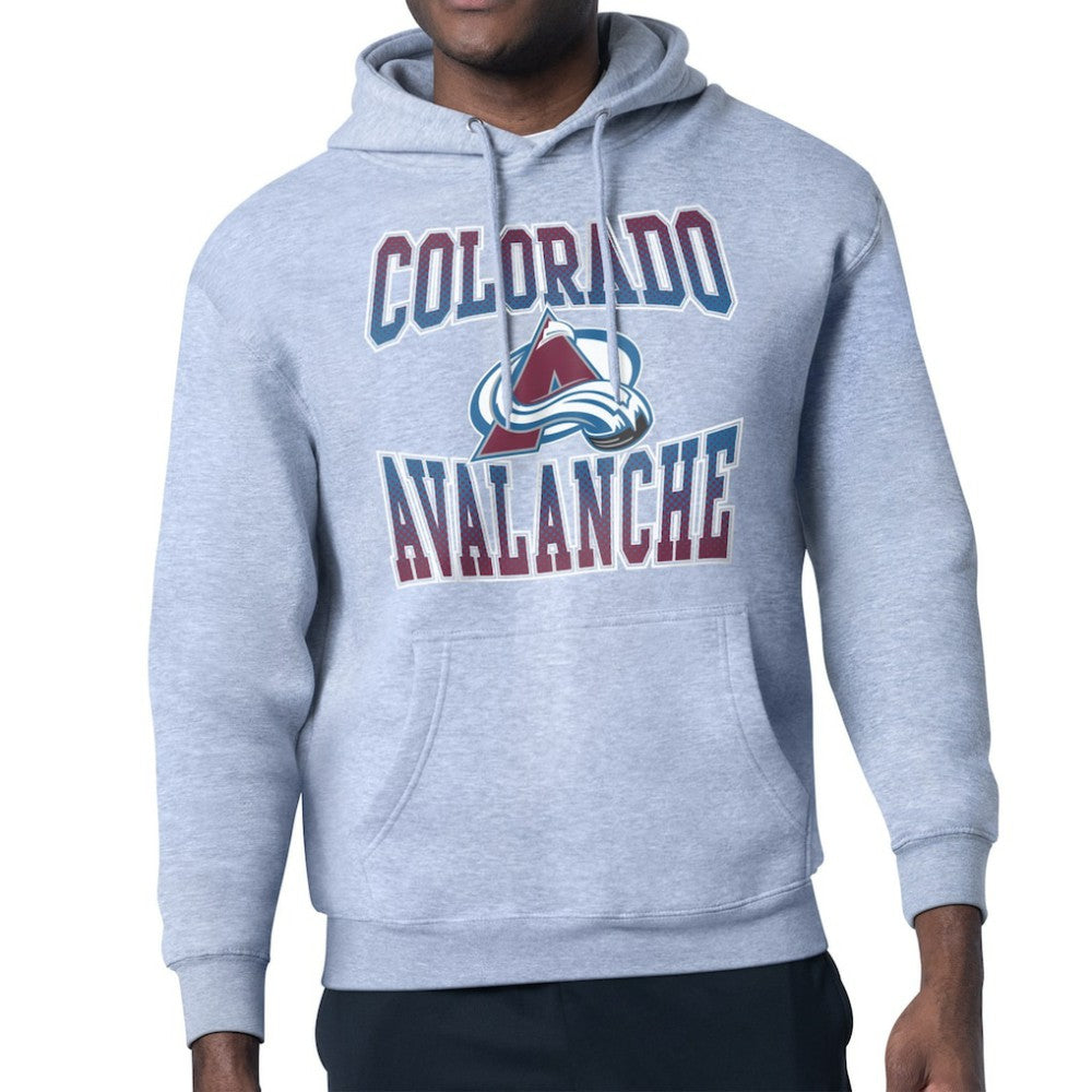 NHL Colorado Avalanche Starter Comic Style Team Graphic Hoodie - Gray