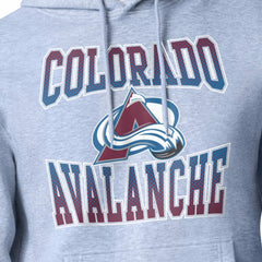 NHL Colorado Avalanche Starter Comic Style Team Graphic Hoodie - Gray