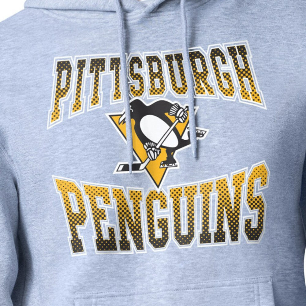 NHL Pittsburgh Penguins Starter Comic Style Team Graphic Hoodie - Gray