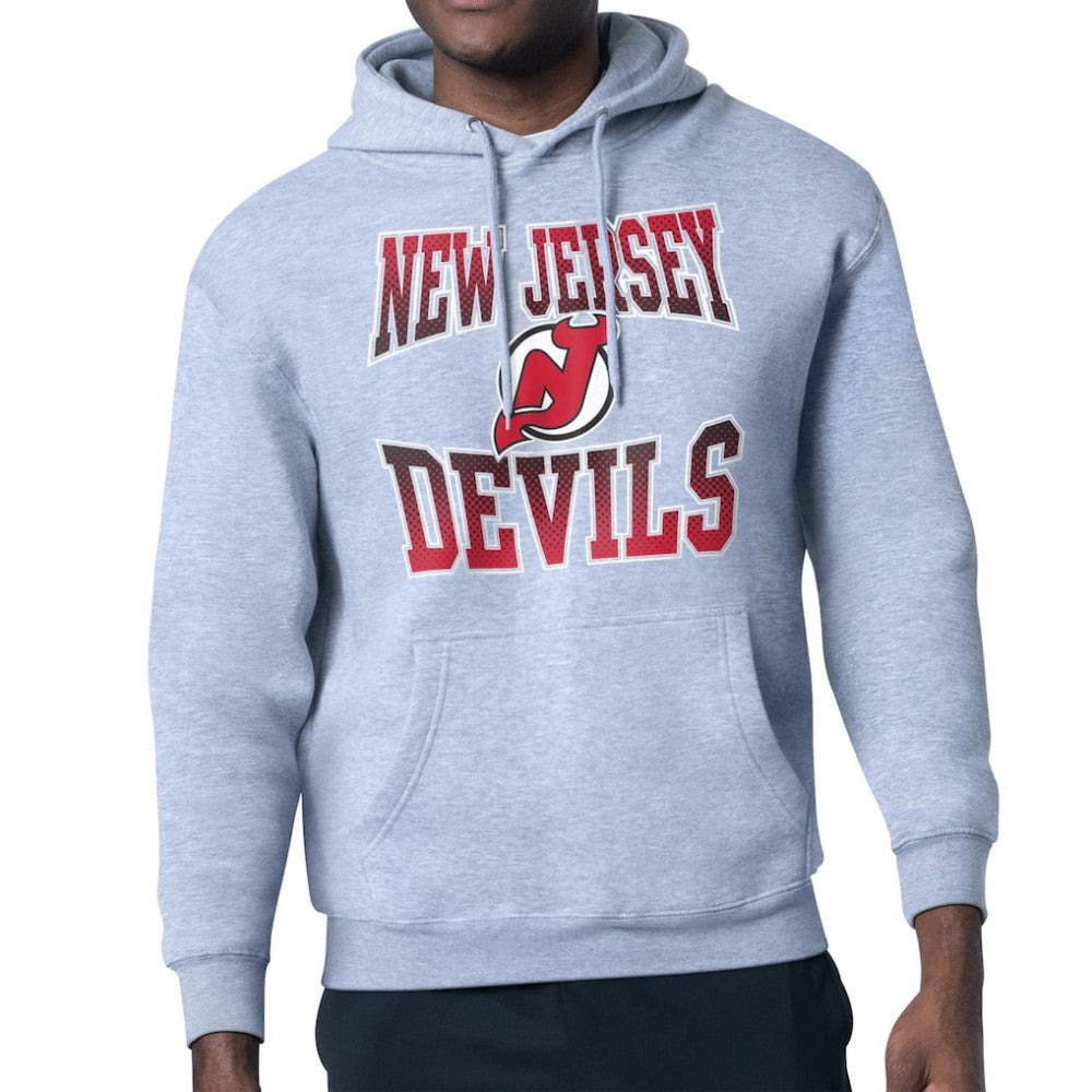 NHL New Jersey Devils Starter Comic Style Team Graphic Hoodie - Gray