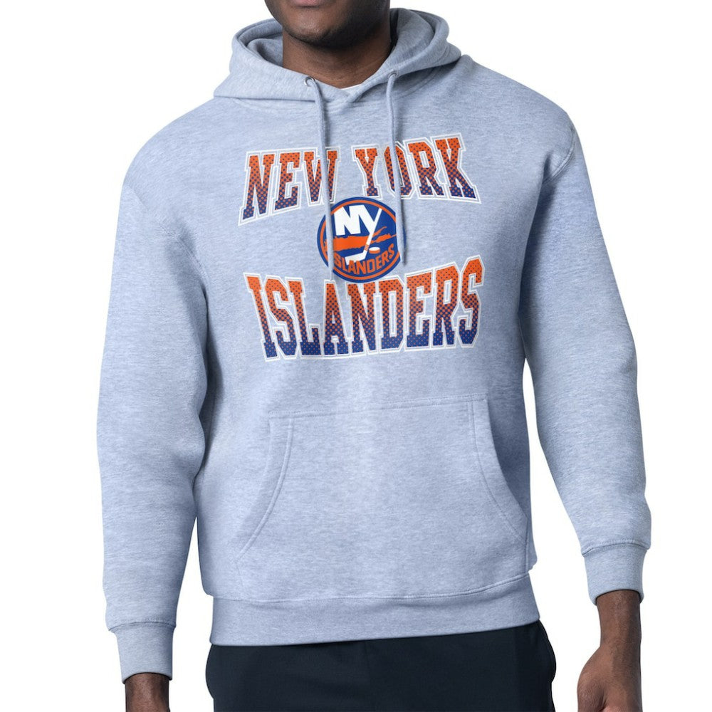NHL New York Islanders Starter Comic Style Team Graphic Hoodie - Gray