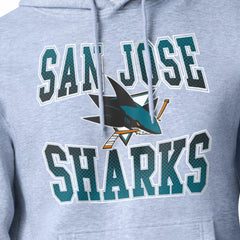 NHL San Jose Sharks Starter Comic Style Team Graphic Hoodie - Gray