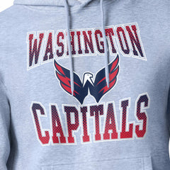 NHL Washington Capitals Starter Comic Style Team Graphic Hoodie - Gray