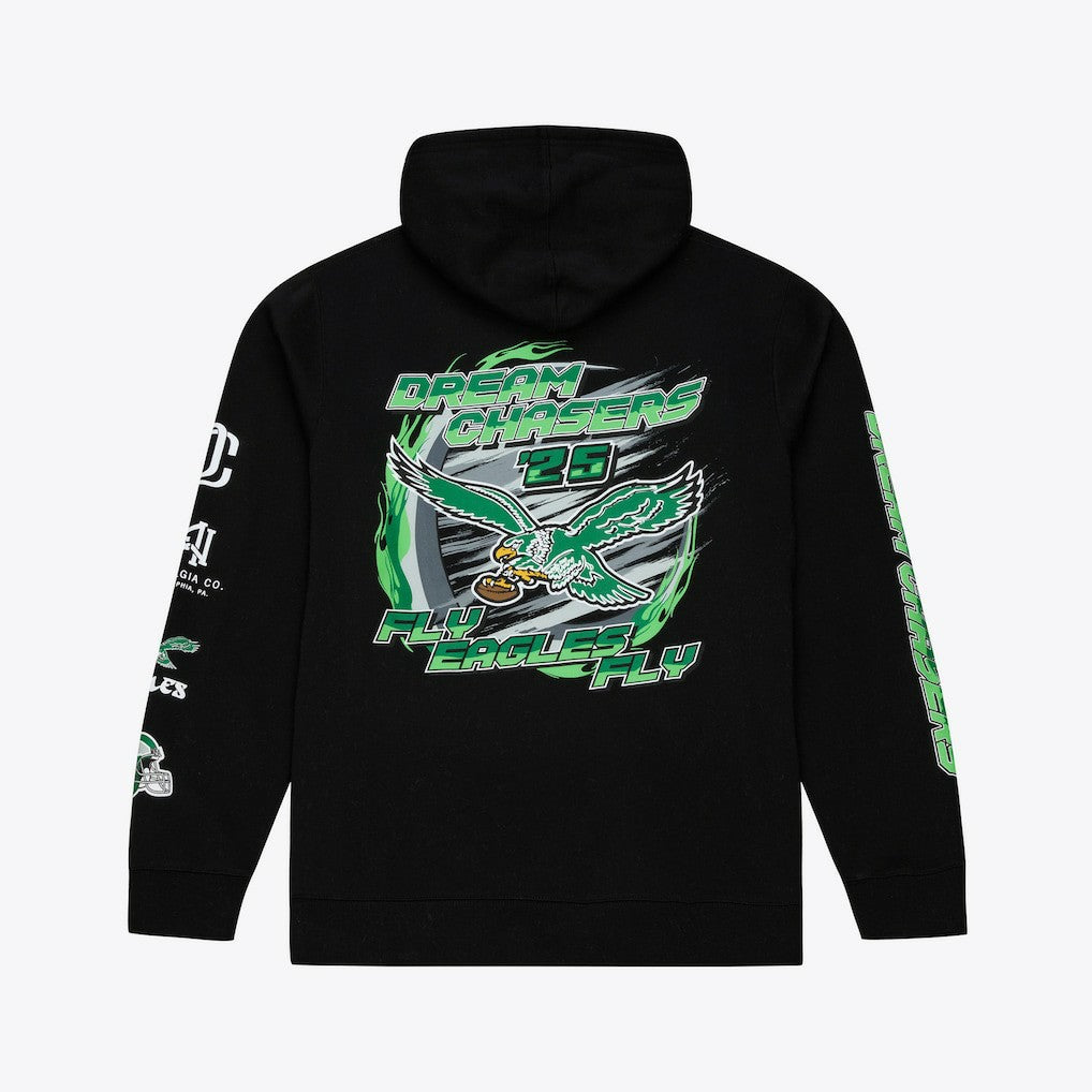 Philadelphia Eagles Dream Chasers Fly Hoodie Black