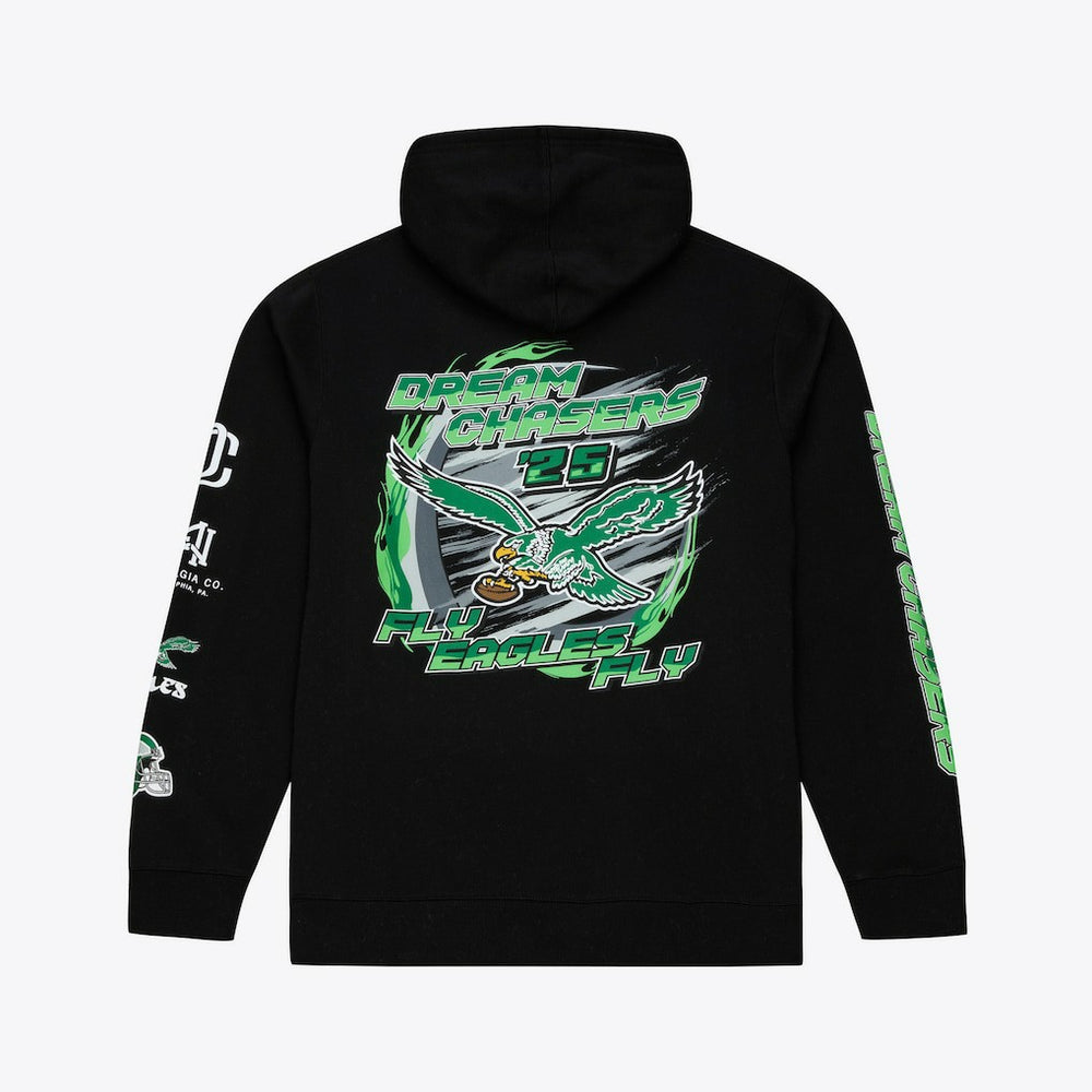 Philadelphia Eagles Dream Chasers Fly Hoodie Black