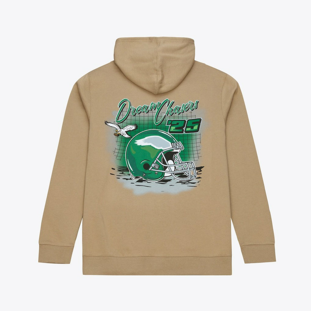 Philadelphia Eagles Dream Chasers Champions Hoodie Sand
