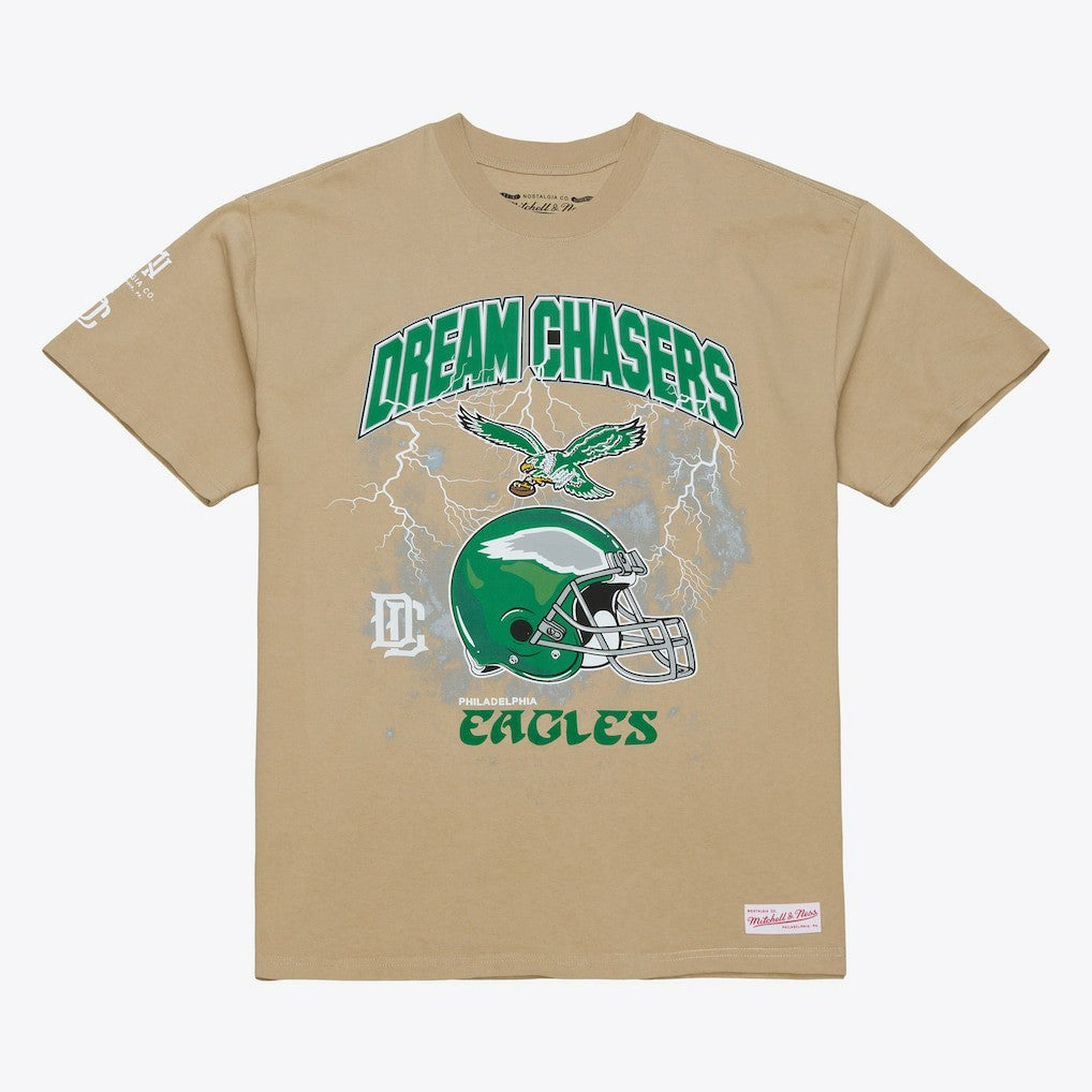Philadelphia Eagles Dream Chasers Rings T-Shirt Khaki