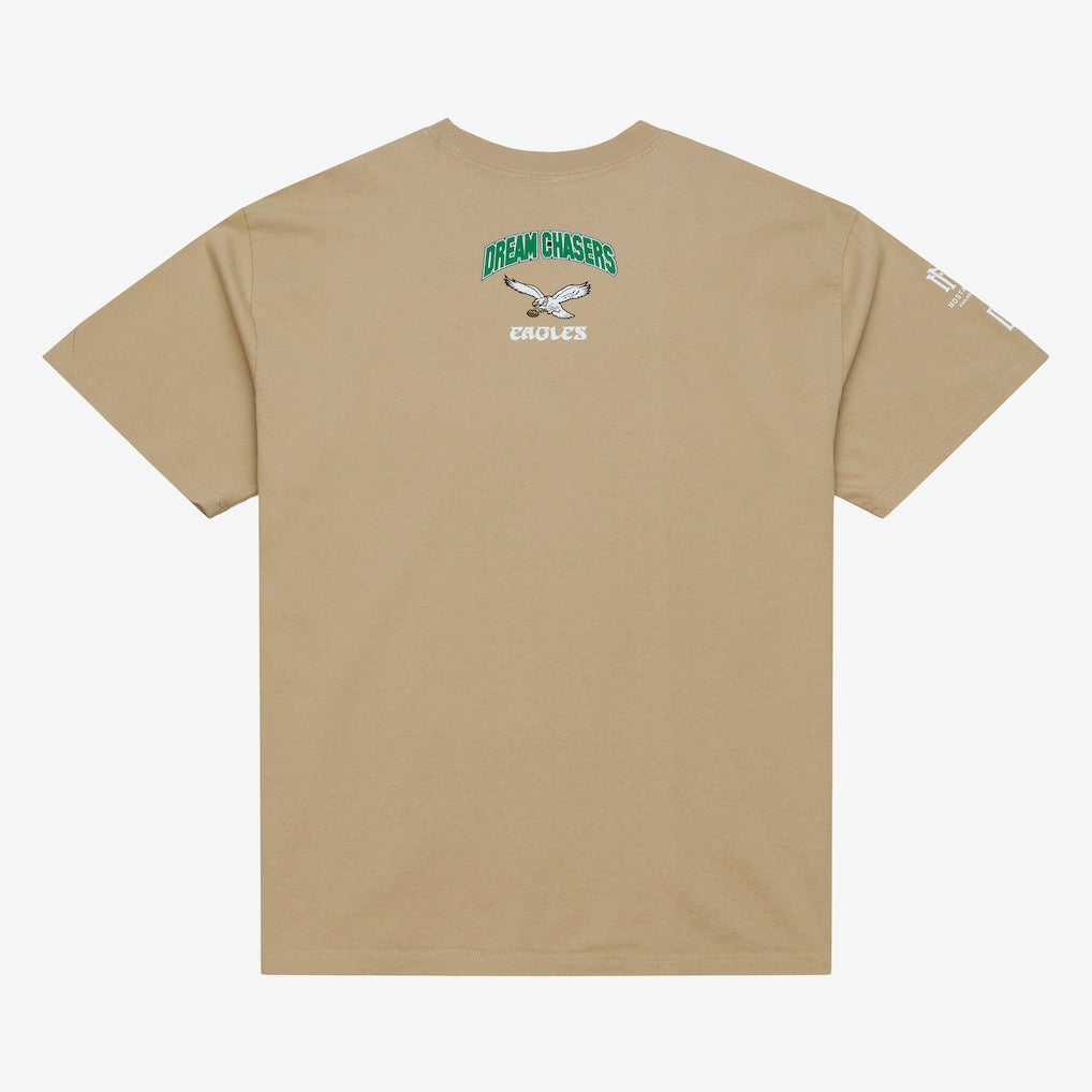 Philadelphia Eagles Dream Chasers Rings T-Shirt Khaki