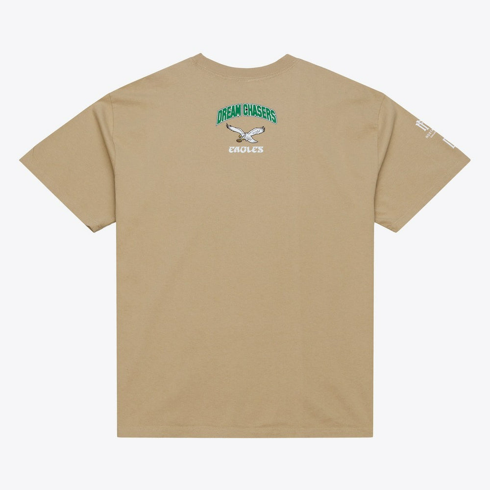 Philadelphia Eagles Dream Chasers Rings T-Shirt Khaki