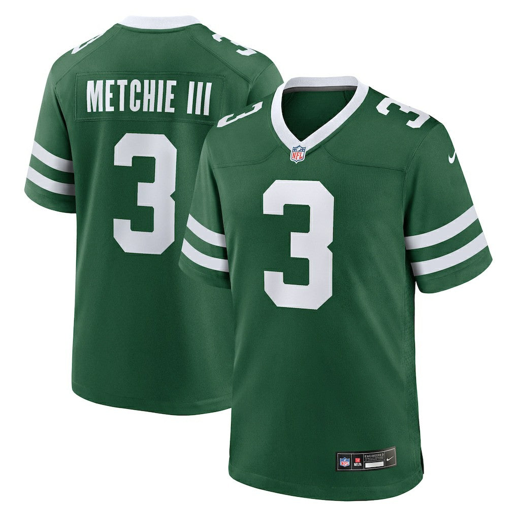 John Metchie III New York Jets Team Game Jersey Legacy Green