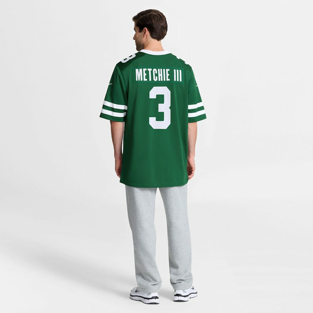 John Metchie III New York Jets Team Game Jersey Legacy Green