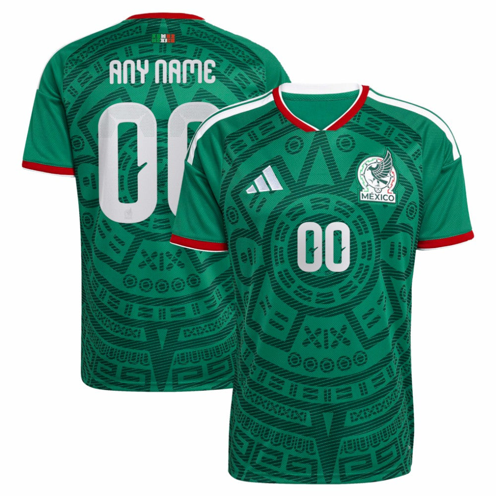 Mexico National Team 2026 Home Replica Custom Jersey Green