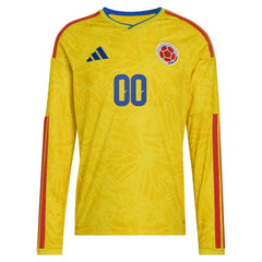 Colombia National Team FIFA x World Cup 2026 Home Replica Long Sleeve Custom Jersey Yellow