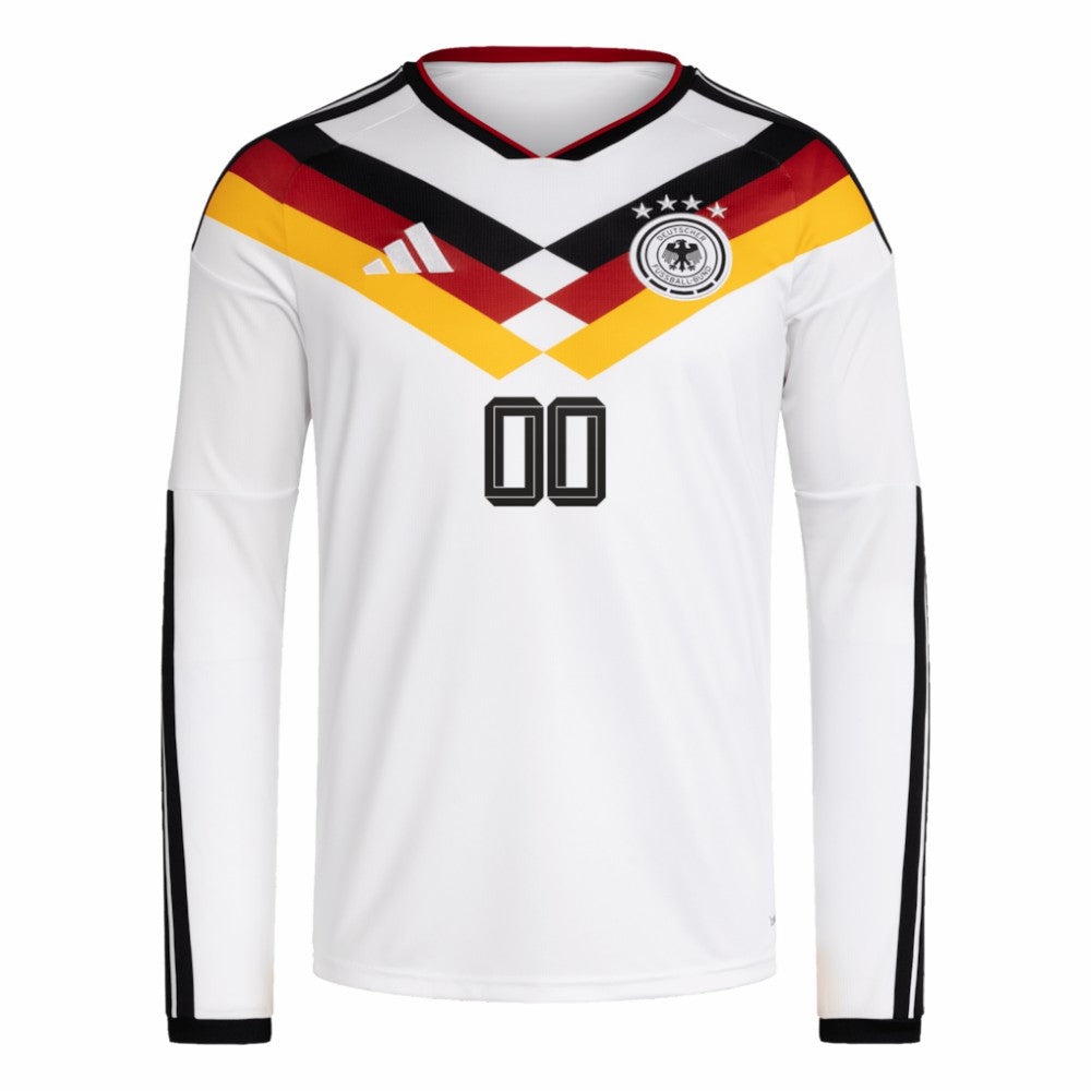 Germany National Team FIFA x World Cup 2026 Home Replica Long Sleeve Custom Jersey White