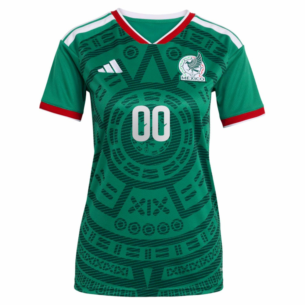 Mexico National Team Women's 2026 Home Replica Custom Jersey Green sale