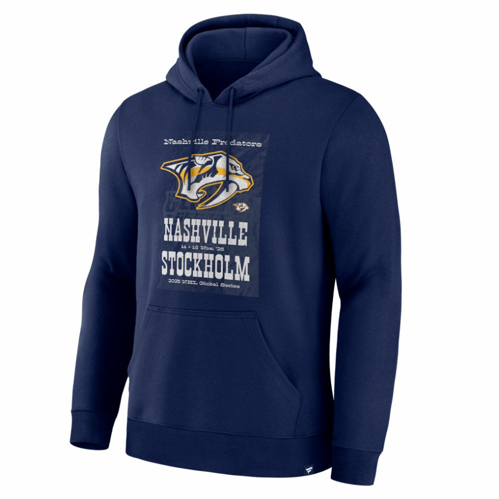 NHL Nashville Predators 2025 NHL Global Series Hometown To Stockholm Legacy Hoodie - Navy