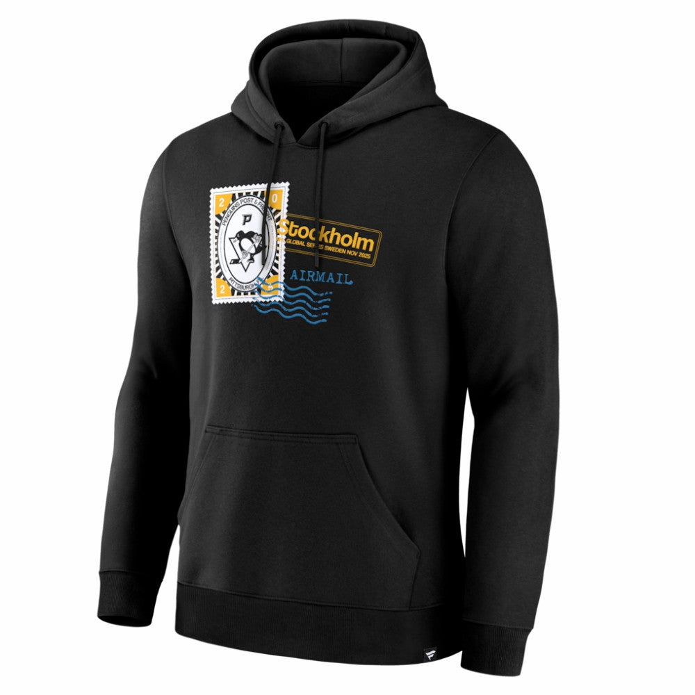NHL Pittsburgh Penguins 2025 NHL Global Series Hometown To Stockholm Legacy Hoodie - Black
