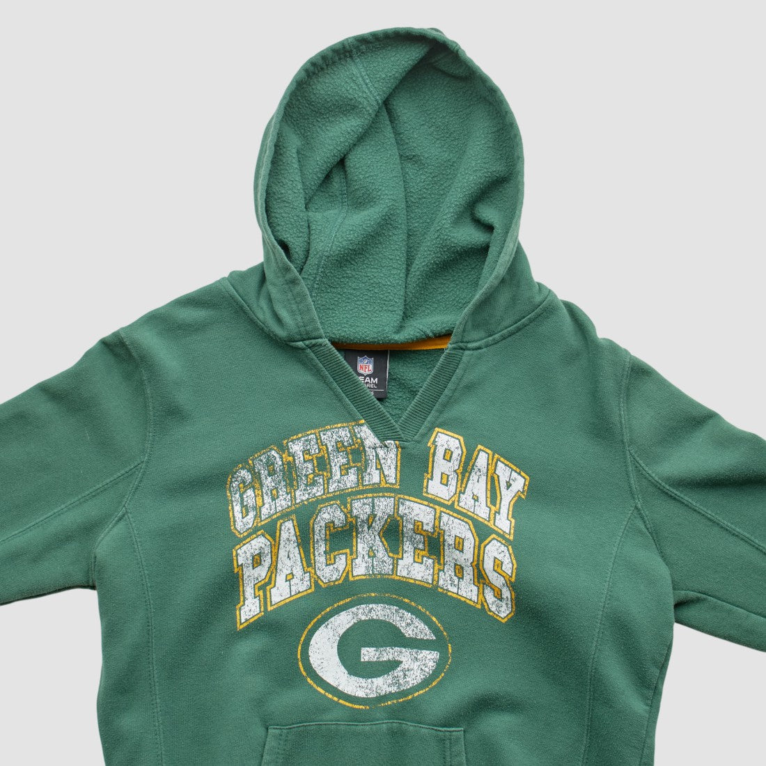 Green Bay Packers NFL 2012 Hooded Pullover Sweatshirt Green Vintage