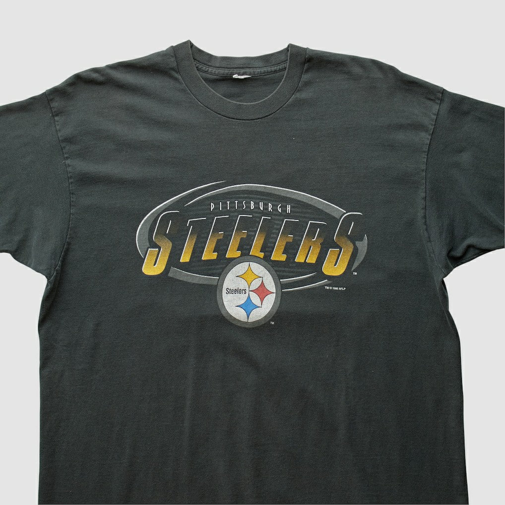 Pittsburgh Steelers 90s T-shirt Black Vintage