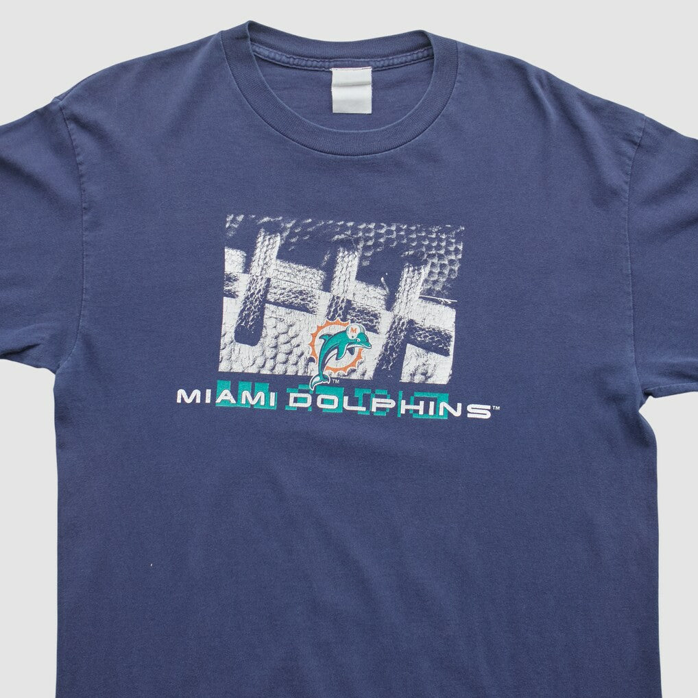 Miami Dolphins 2000s Long Sleeve T-shirt Navy Vintage