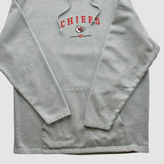 Kansas City Chiefs NFL 2000s Hooded Pullover Sweatshirt Heather Gray Vintage