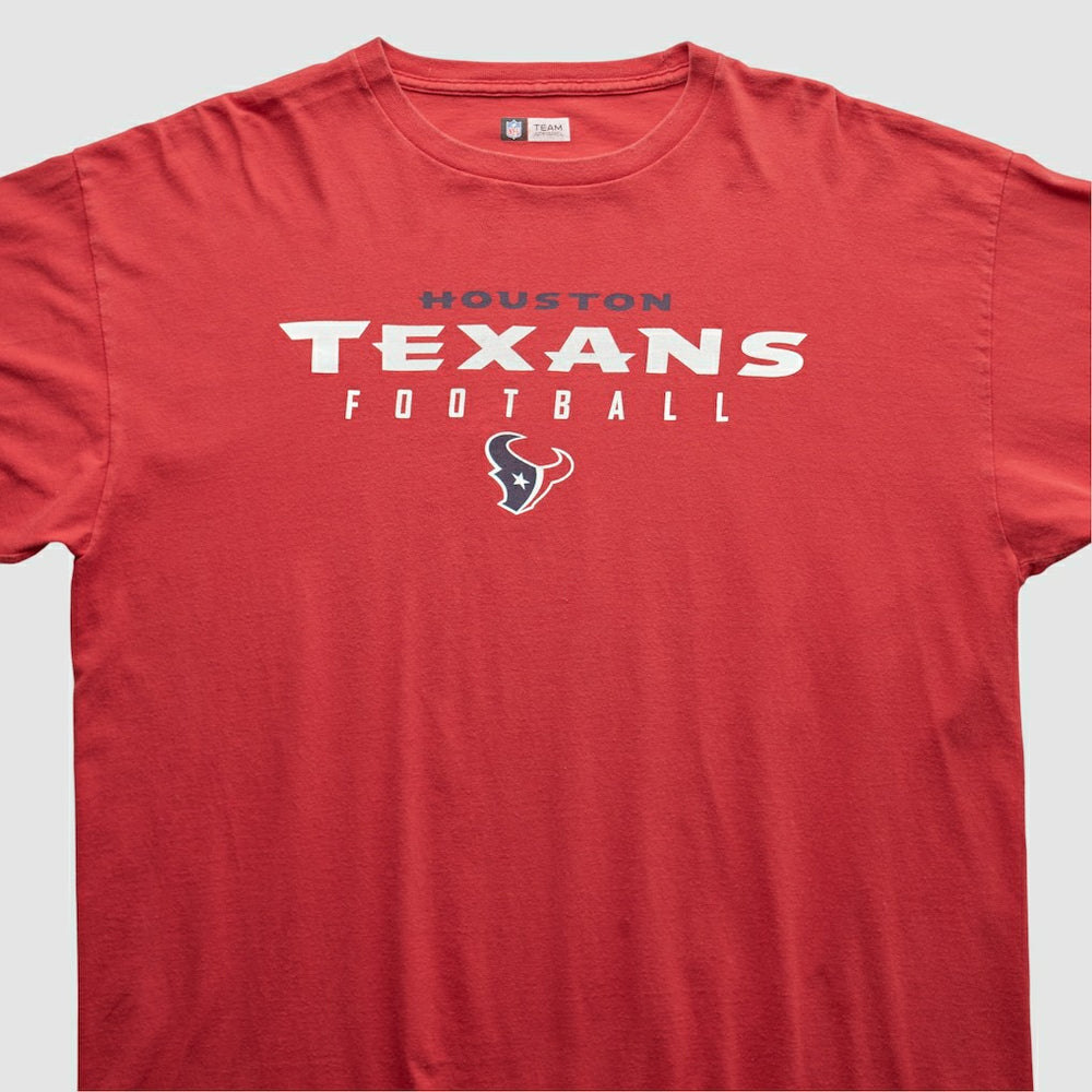 Houston Texans NFL 2000s Long Sleeve T-shirt Red Vintage