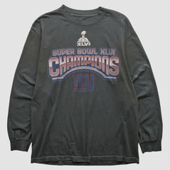 New York Giants 2012 Long Sleeve T-shirt Black Vintage