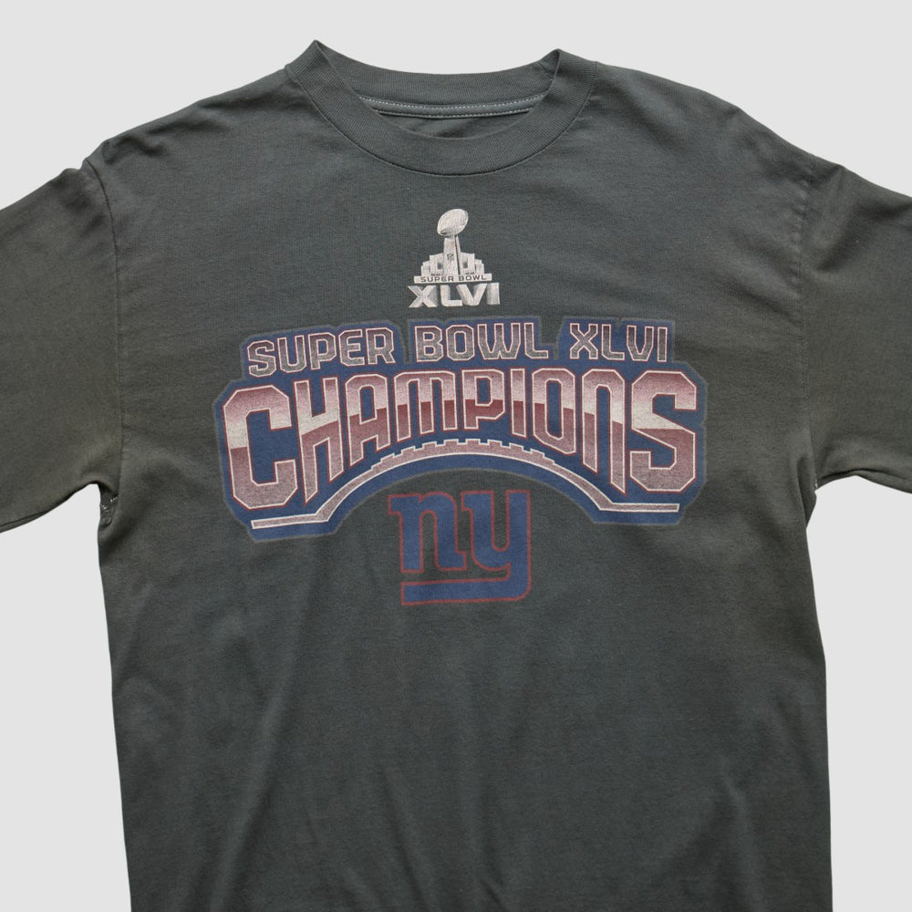 New York Giants 2012 Long Sleeve T-shirt Black Vintage