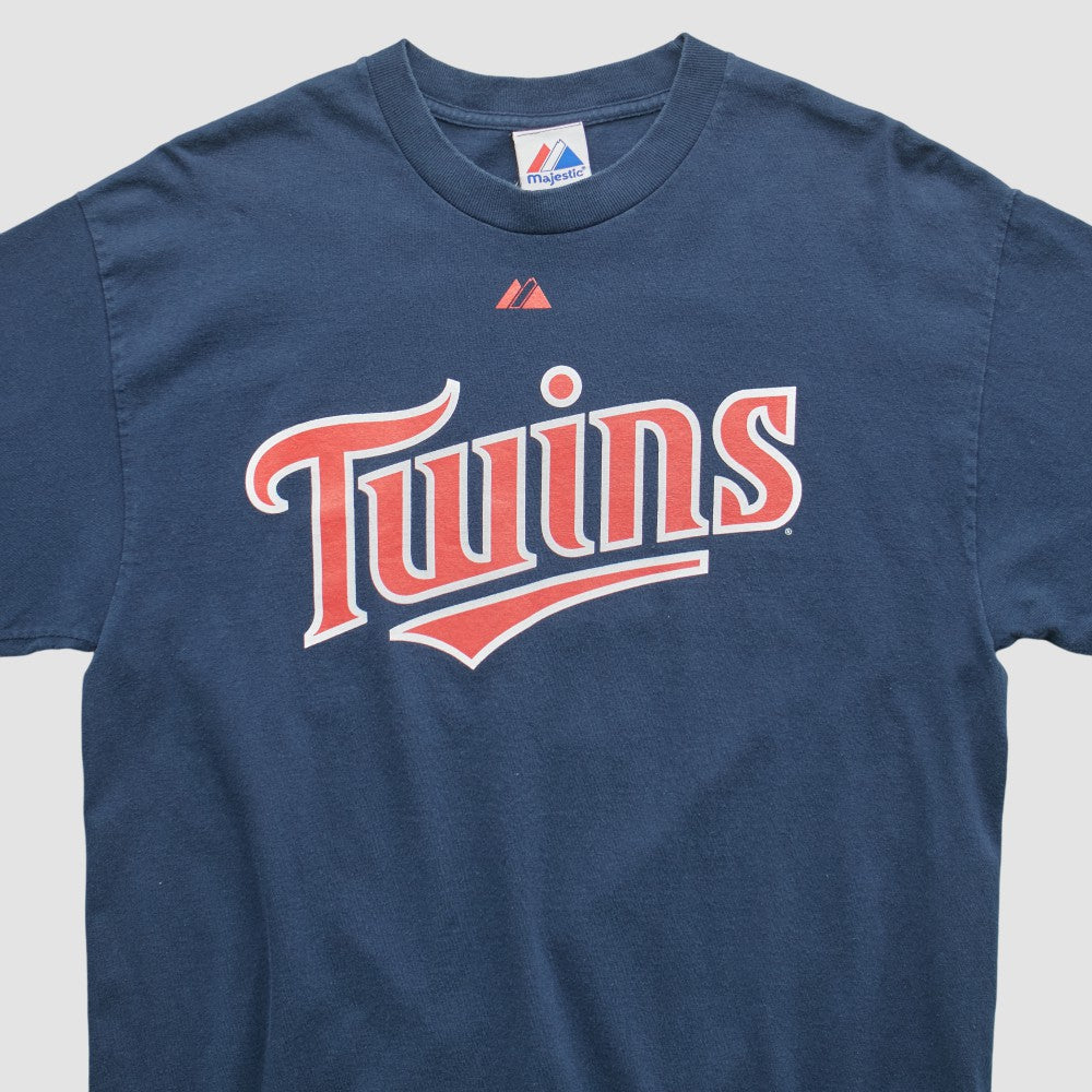 Minnesota Twins Majestic 2000s T-shirt - Navy - M by Fanatics Real Vintage T-shirts