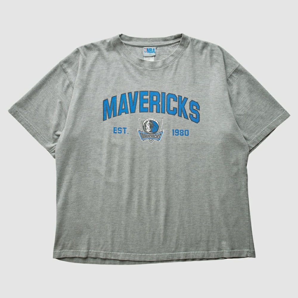 Dallas Mavericks NBA 2000s T-shirt Heather Gray Vintage