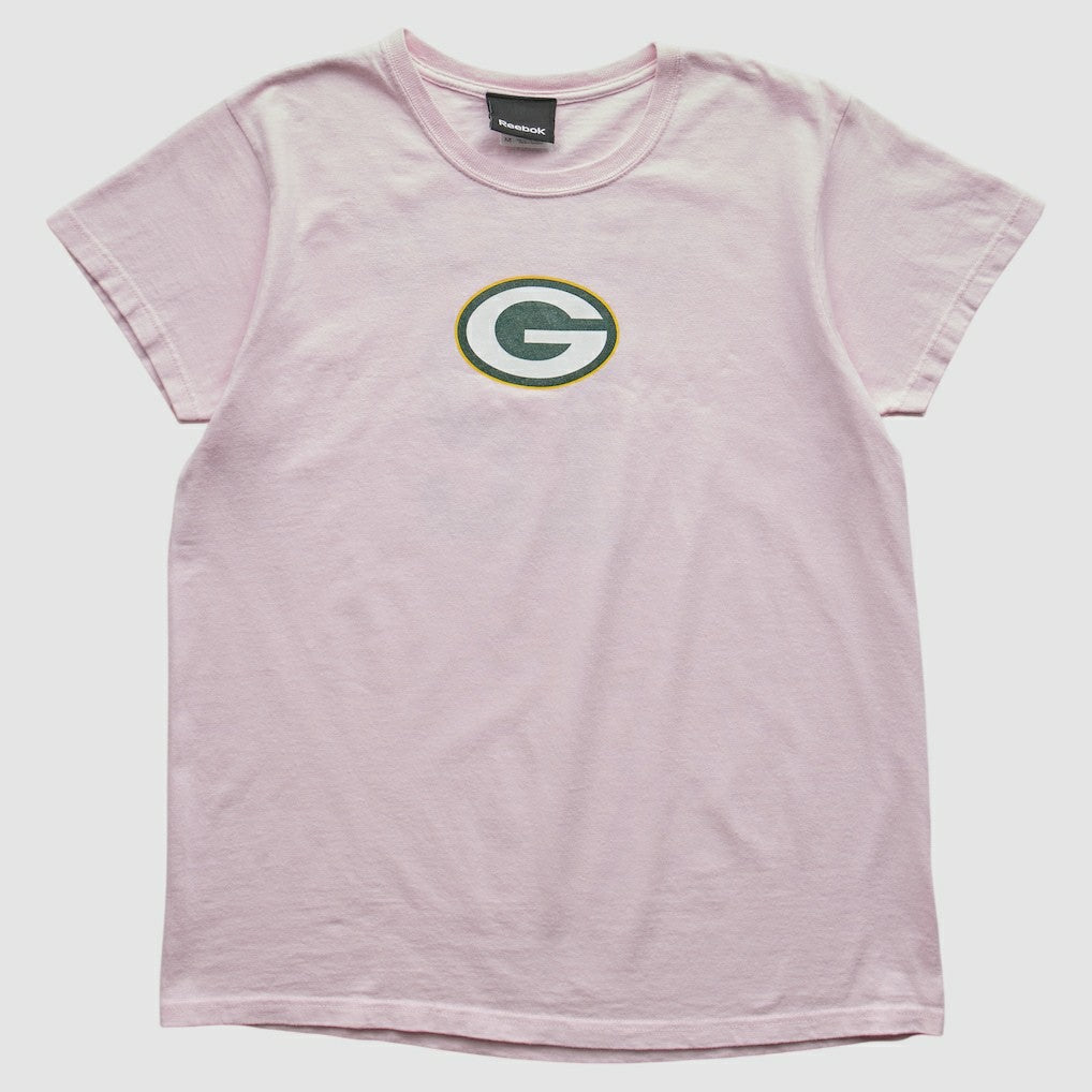 Green Bay Packers Reebok 2010s T-shirt Pink Vintage