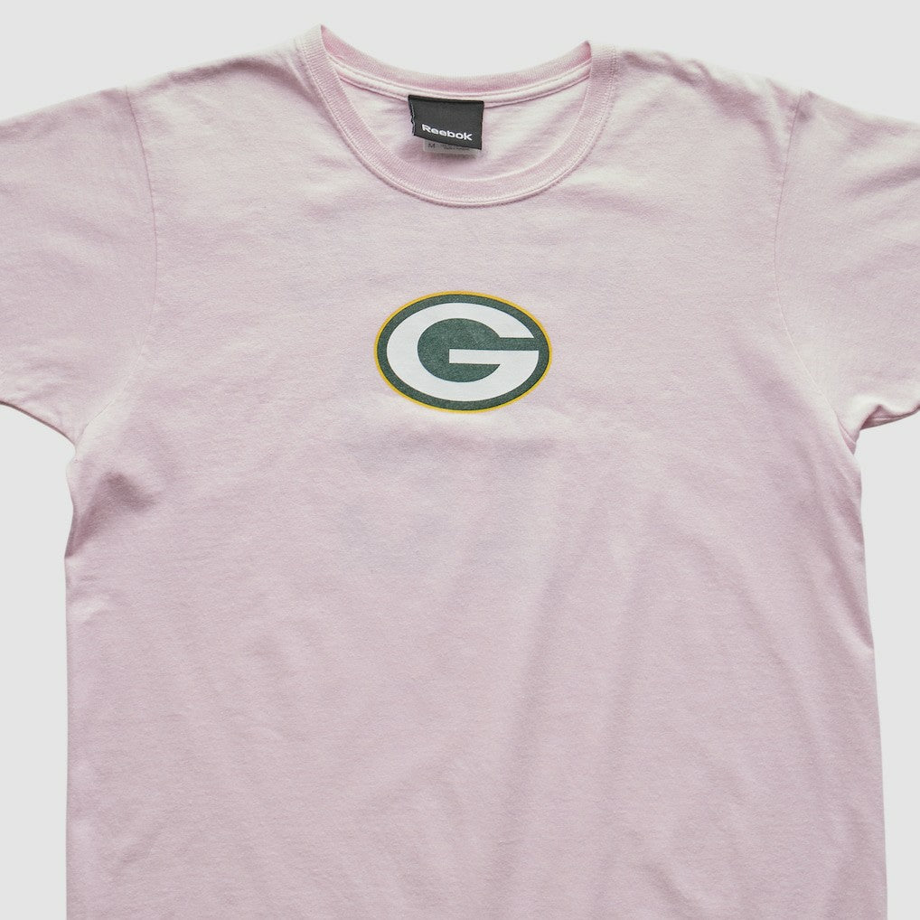 Green Bay Packers Reebok 2010s T-shirt Pink Vintage