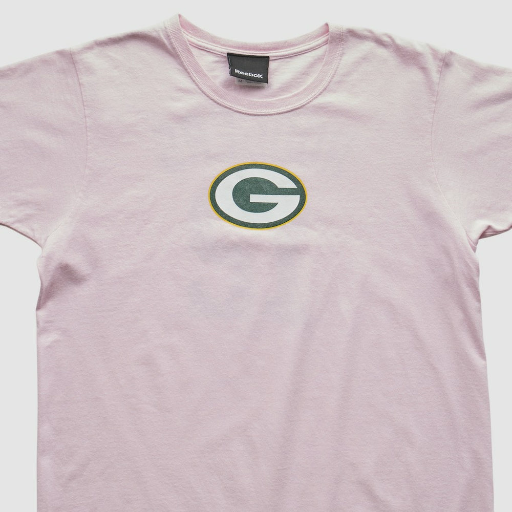 Green Bay Packers Reebok 2010s T-shirt Pink Vintage