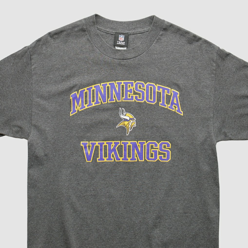 Minnesota Vikings Team Edition Apparel 2010s T-shirt Dark Heather Gray Vintage