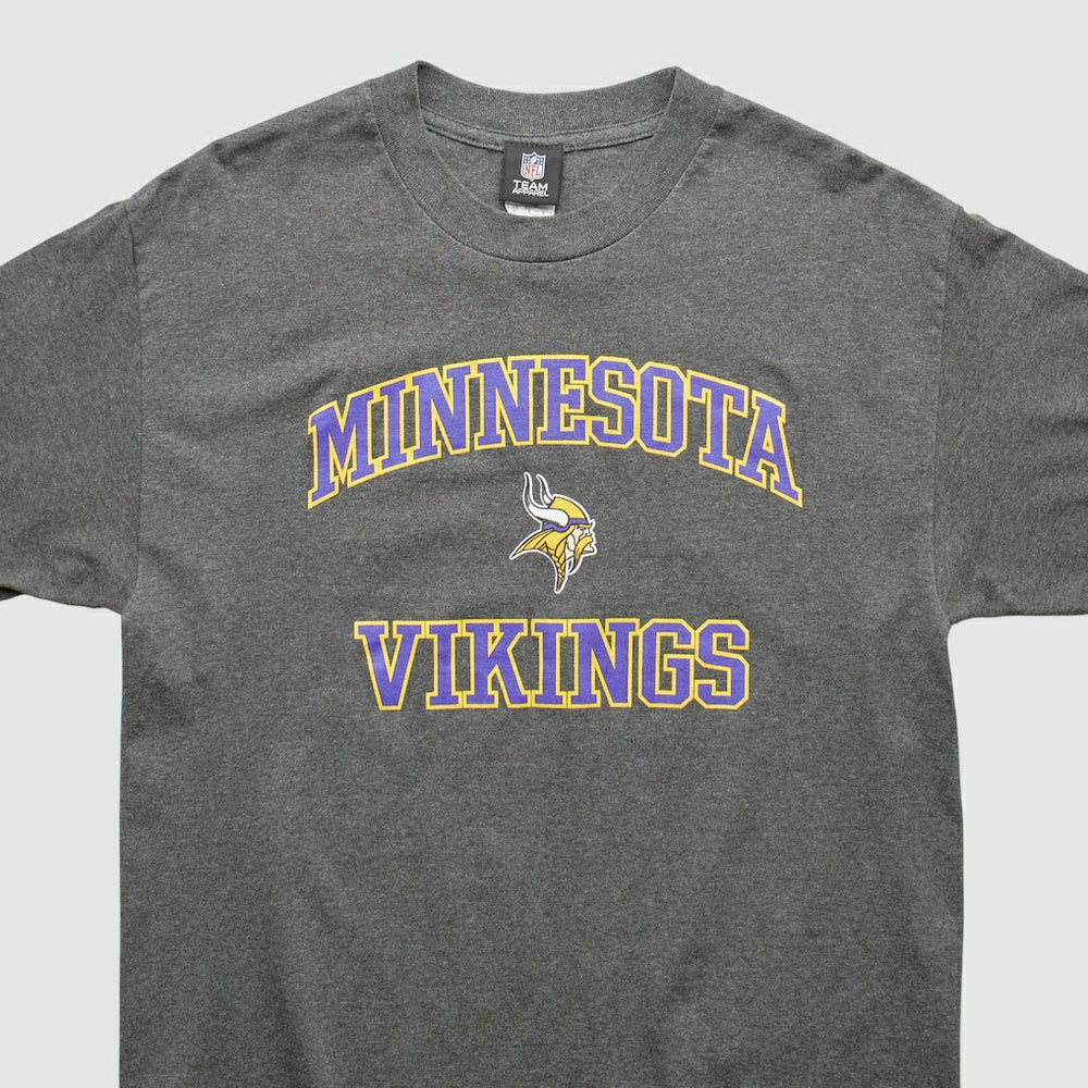 Minnesota Vikings Team Edition Apparel 2010s T-shirt Dark Heather Gray Vintage